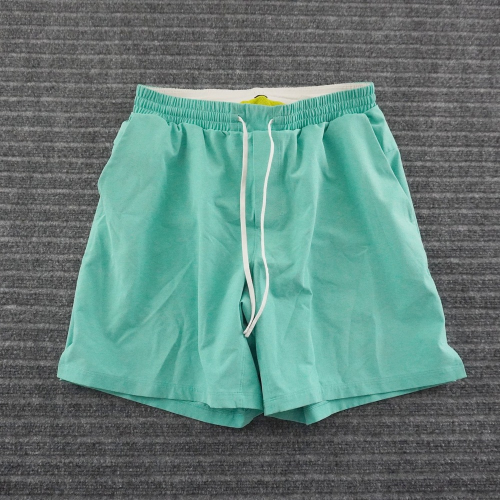 Lululemon Athletic Shorts Mens M Teal Green Drawstring Activewear 5in Inseam